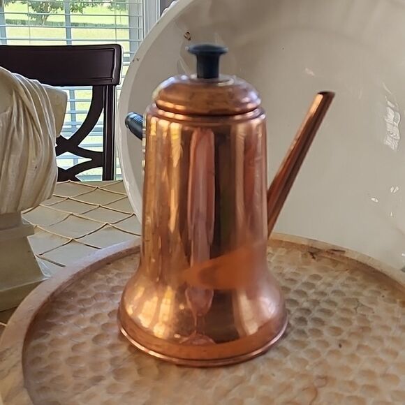 Copper Coffee Pot Coppercraft Guild Turkish Style Coffee Pot - Picture 3 of 13